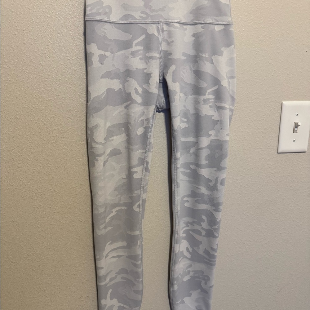 lululemon athletica Women's Leggings - Light Gray Camouflage